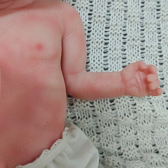 40cm Sleeping Preemie 3.63lbs Newborn Boy Platinum Silicone Reborn Baby Dolls US - Picture 12 of 12